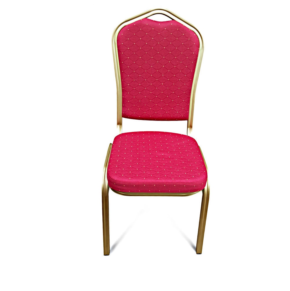 BANQUETING CHAIRS STEEL FRAME RED / GOLD 2525